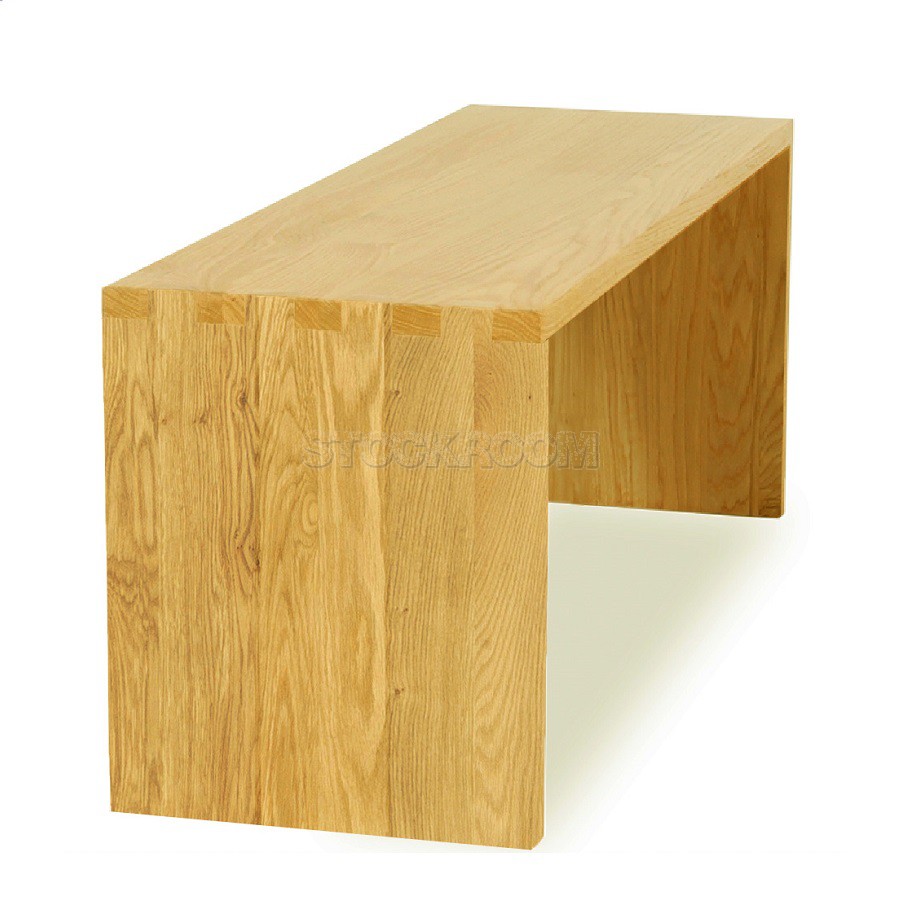 Arch Solid Oak Wood Bench