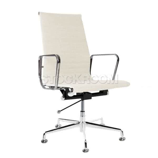 Eames Style Fabric Highback Adjustable Fixed Office Chair