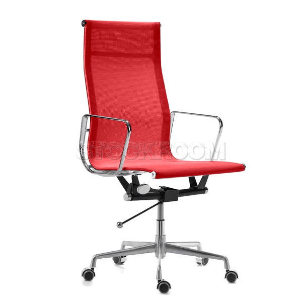Eames Style Mesh Highback Office Chair With Castors