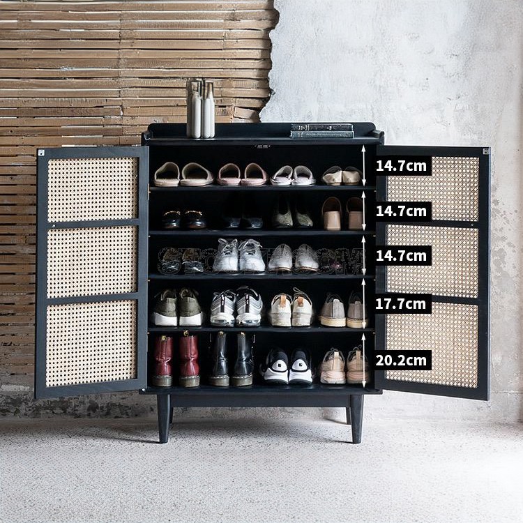 Lawson Rattan Shoe Cabinet 