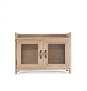 Dan Solid Fir Wood Mini Display Cabinet