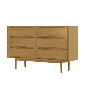Vidler Retro Sideboard Buffet and Console Cabinet - Oak Finish
