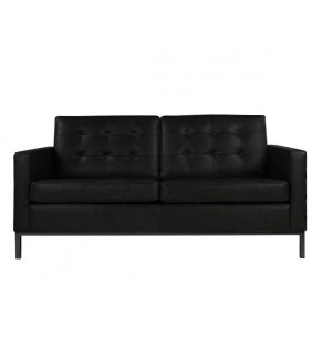 Florence Knoll Style Sofa With Black Base (2 seater)